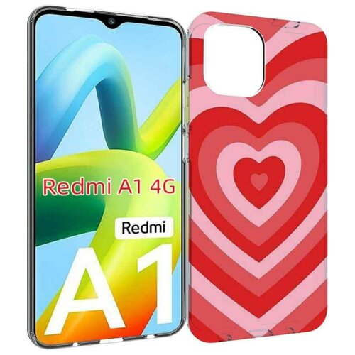 Чехол MyPads завораживающее сердце женский для Xiaomi Redmi A1 задняя-панель-накладка-бампер