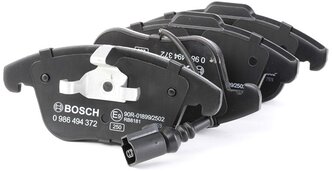 Дисковые тормозные колодки передние Bosch 0986494372 для Audi Q3, Volkswagen Tiguan, Seat Alhambra, Volkswagen Sharan (4 шт.)