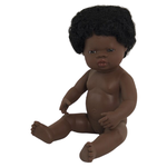 Кукла Miniland девочка африканка, 38 см, 31054 - изображение