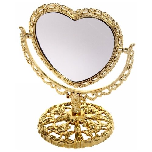 Florento зеркало косметическое настольное Версаль - Сердце 17 зеркало косметическое настольное Версаль - Сердце 17, золото
