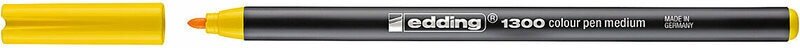 Фломастер цветной edding 1300  для письма и черчения  круглый наконечник  2 мм Желтый