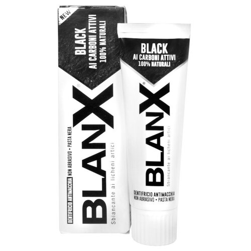 Зубная паста BLANX Black Charcoal, с углем, 75 мл