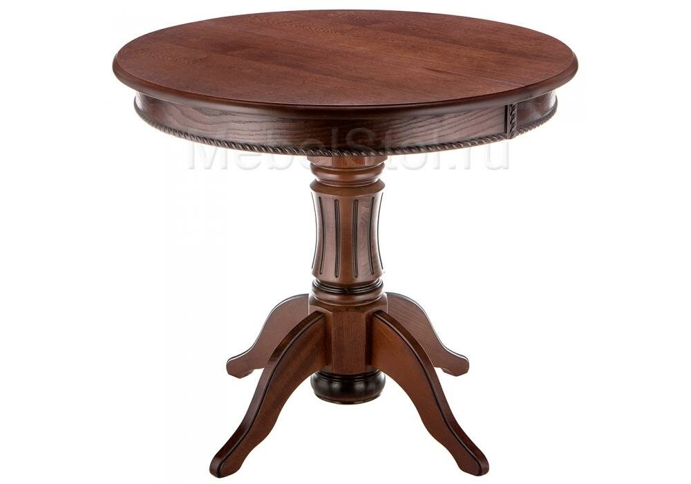 Стол деревянный Woodville Павия Орех с коричневой патиной