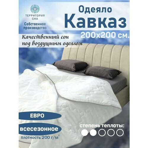 Одеяло облегченное Кавказ 200х200 см. евро, всесезонное