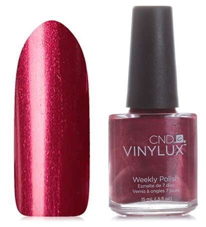 Недельный лак для ногтей VINYLUX CND Red Baroness №139