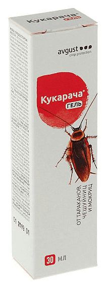 Инсектицид гель от тараканов, чешуйниц, мокриц Кукарача, 30 мл, Avgust - фотография № 2