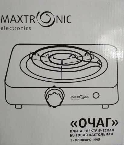 Плитка эл. MAXTRONIC MAX-АТ-001 WS белая 1 конф спираль(1000Вт, размер 20,5*20,5*6см) - фотография № 5