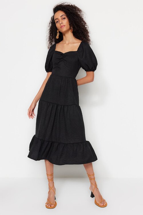 Платье TRENDYOL, размер 42, черный