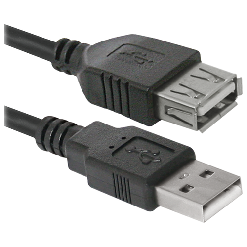 Кабель удлинительный Defender USB 2.0 A (M) - A (F), 5м, Defender USB02-17 (87454)