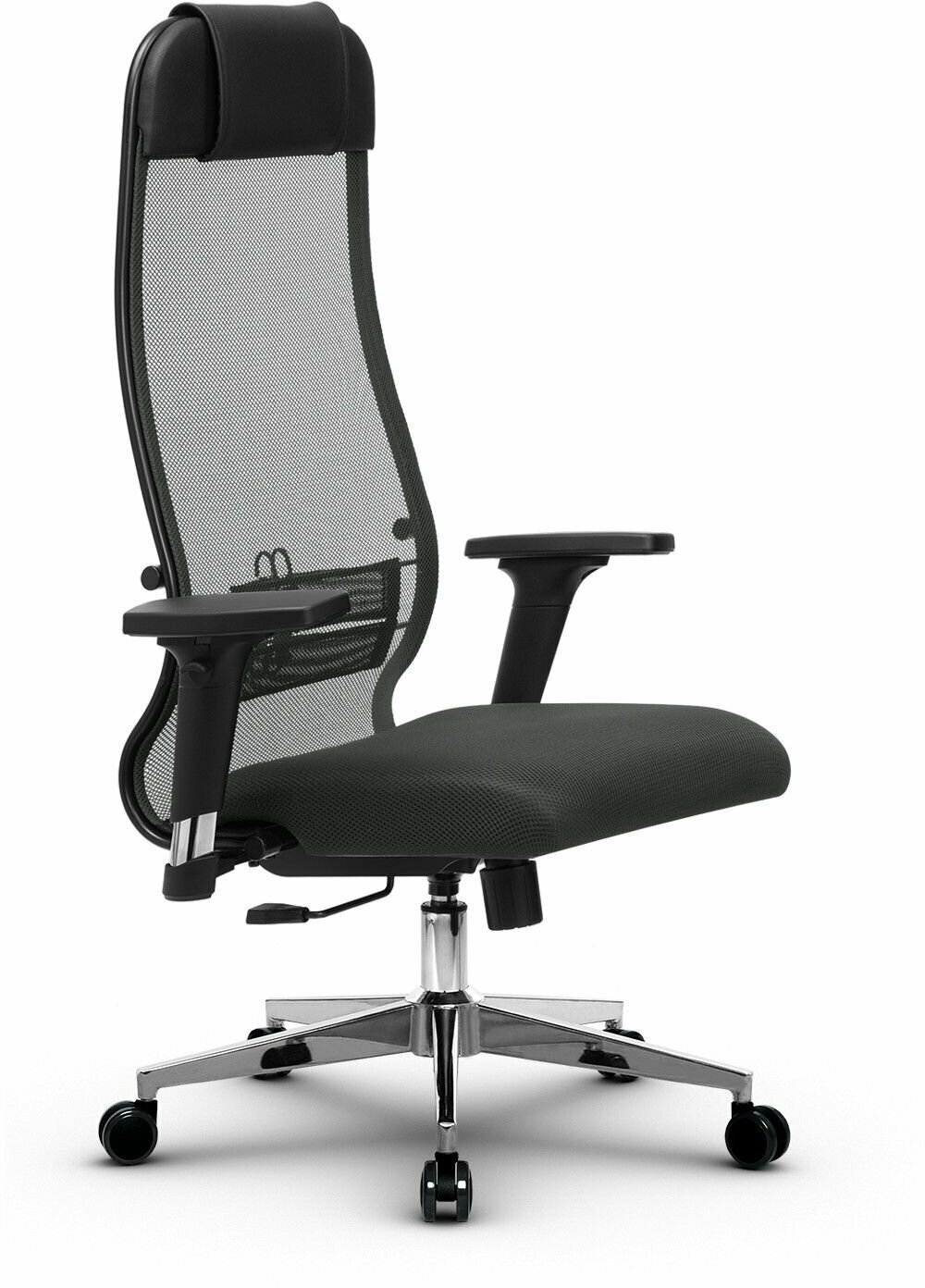 Компьютерное офисное кресло Metta Комплект 18/2D, осн. 004 (17834), Темно-серое