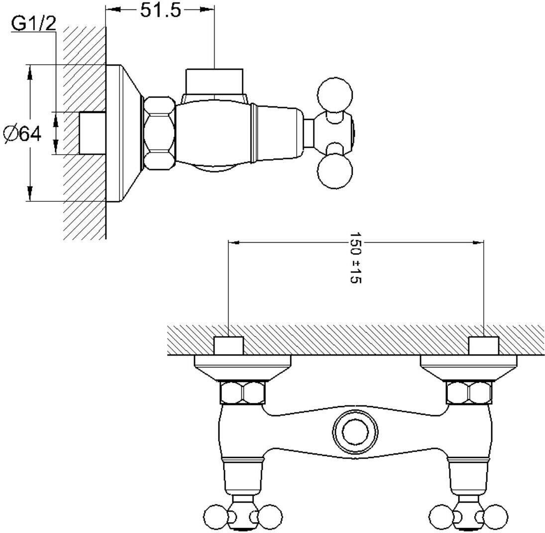 Смеситель G.lauf QTZ5-A827 для душа - фотография № 2