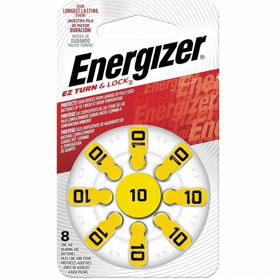 A10 Батарейка Energizer Zinc Air, 8 шт. - фото №5