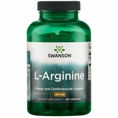 Swanson L-arginine 500 mg (200 капс) now l arginine 500 mg 250 капс