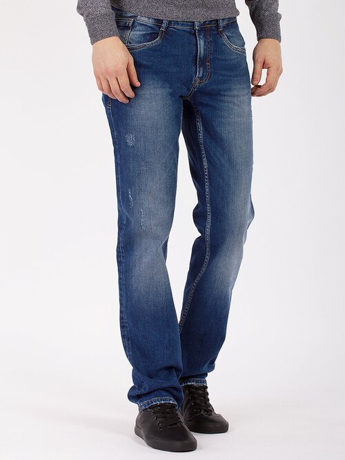 Джинсы Pantamo Jeans, средняя посадка, размер 36/34, синий