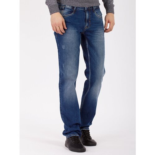 Джинсы Pantamo Jeans, средняя посадка, размер 30/34, синий
