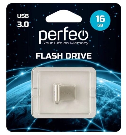 Флеш Perfeo USB 3.0 16GB M06 Metal Series