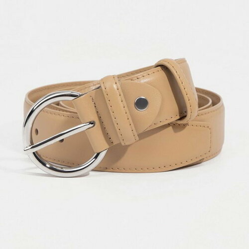 фото Ремень сима-ленд, размер 110, бежевый сима-лэнд