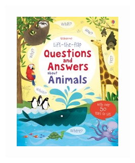 Книга Lift-the-Flap Questions & Answers About Animals - фото №1