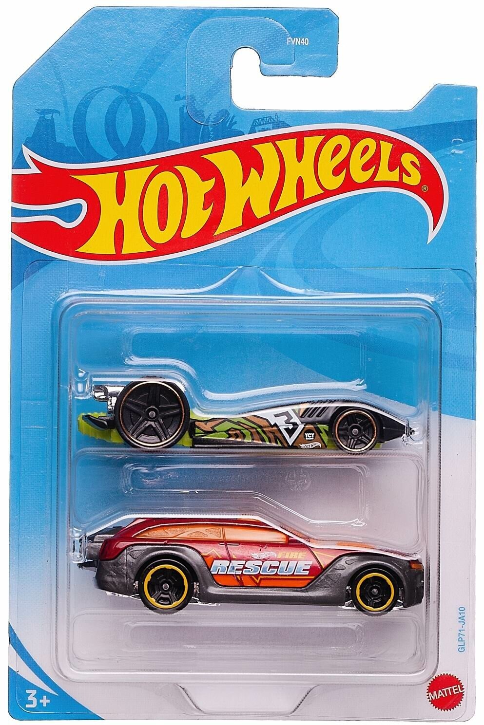 Набор машинок Mattel Hot Wheels упаковка из 2-х штук №12 FVN40/12