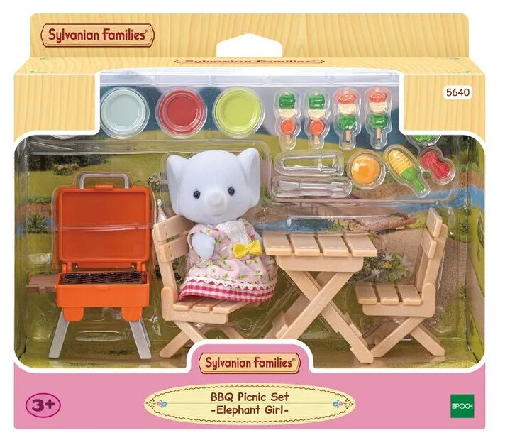 Игровой набор Sylvanian Families пикник с барбекью для друзей 5640 многоцветный