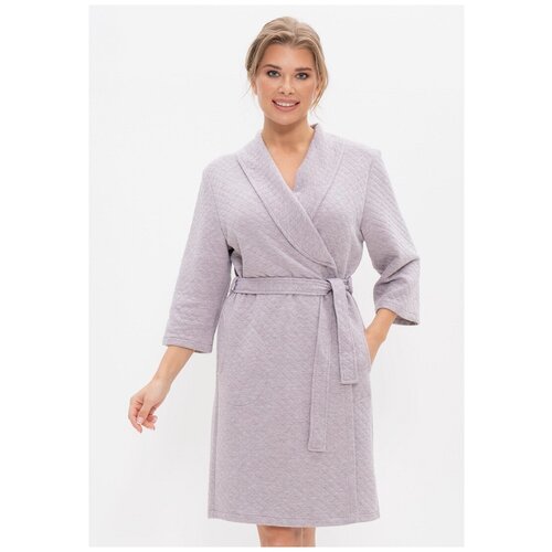 фото Халат cleo, размер 50, коричневый