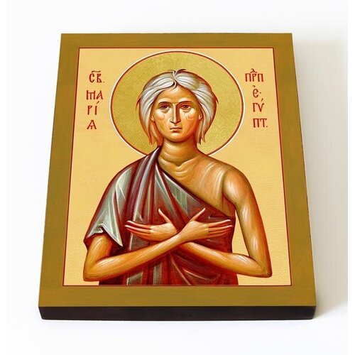 Преподобная Мария Египетская (лик № 399), икона на доске 8*10 см