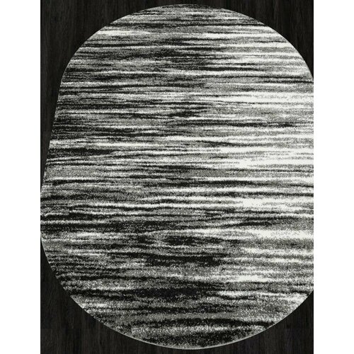 Ковер L005 - GRAY - Овал - коллекция FLOW 1.00x2.00