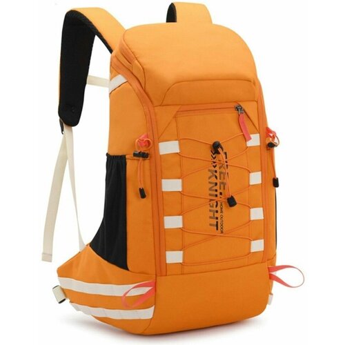 Рюкзак FREE KNIGHT FK0398 40л, с дождевиком, для спорта, путешествий, кемпинга - оранжевый