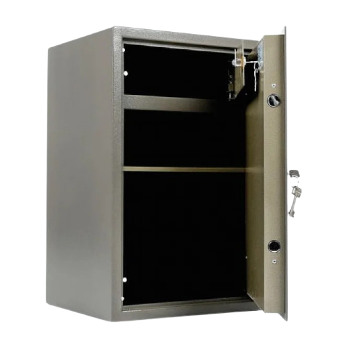 Шкаф офисный, шкаф сейф AIKO TM-63T с трейзером, шкаф бухгалтерский, металлический для хранения документов, с ключевым замком, ВхШхГ: 630x440x355 мм