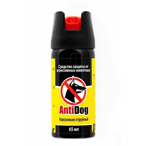 Газовый баллончик AntiDog 65 мл. для защиты от собак, которые ведут себя агрессивно и представляют угрозу для человека