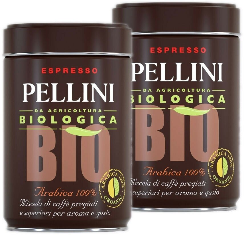 Кофе молотый Pellini Bio (Био) ж/б, 2x250г