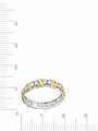 Кольцо VALTERA, серебро, 925 проба, родирование, фианит, размер 17.5, серебряный, золотой