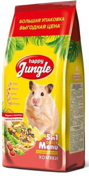 Корм для хомяков Happy Jungle 900 г.