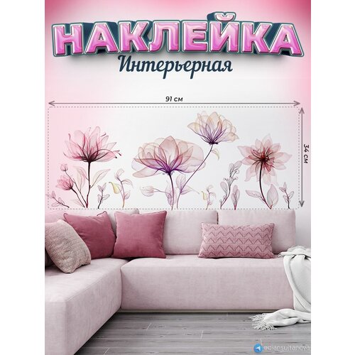 Интерьерная наклейка на стену для декора 