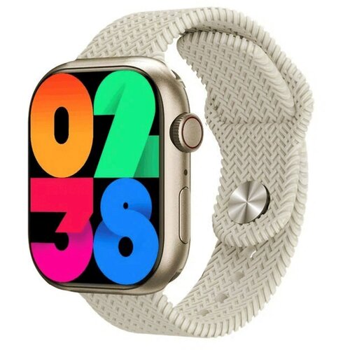 Умные часы X9 pro Смарт часы Amoled iOS Android бежевые 338600₽