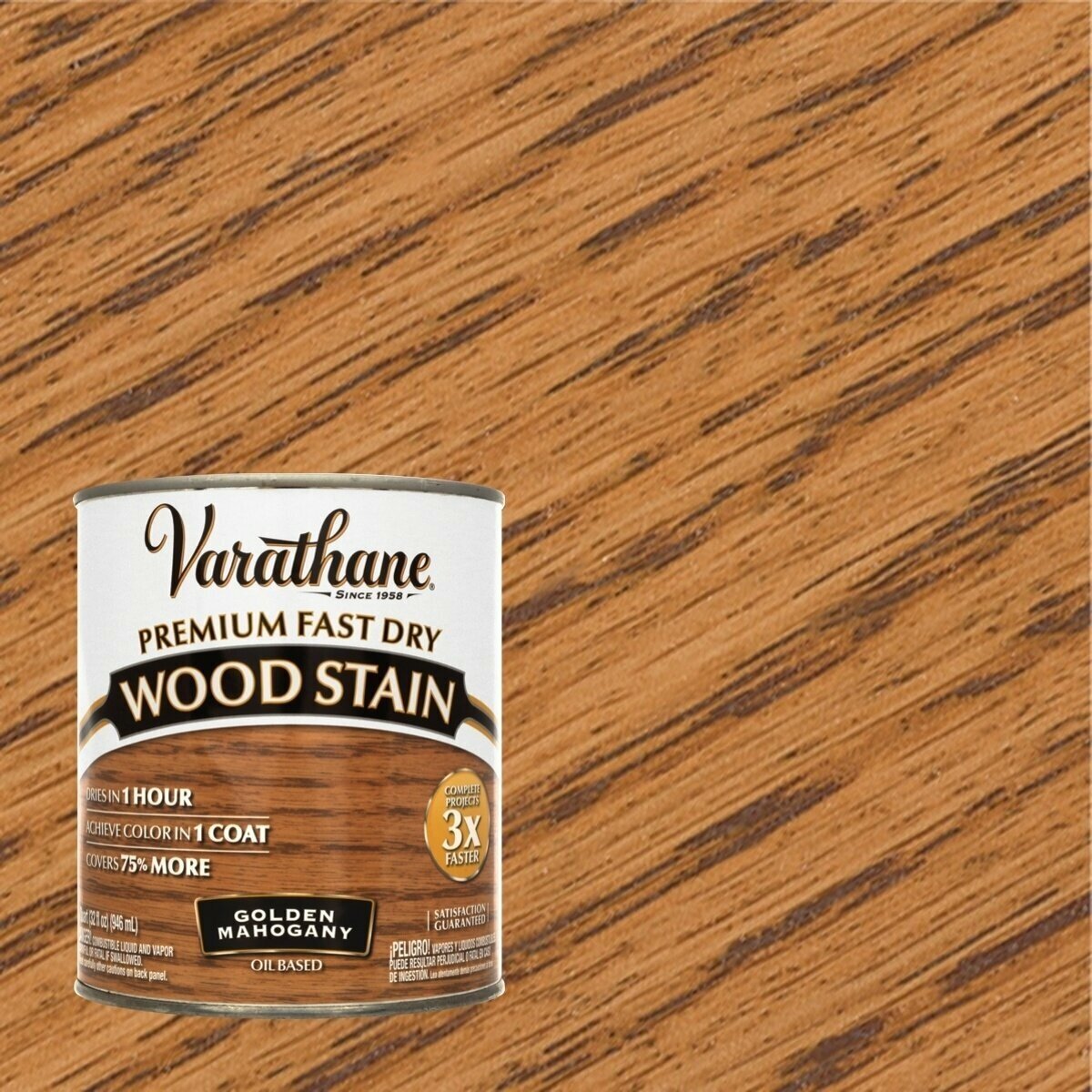 Быстросохнущая морилка на масляной основе Varathane Fast Dry Wood Stain 946 мл Золотой Махагон 262014