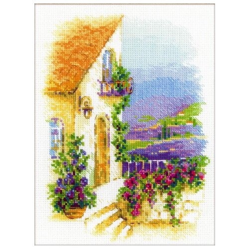 фото Риолис набор для вышивания крестом прованская улочка 18 х 24 см (1689)