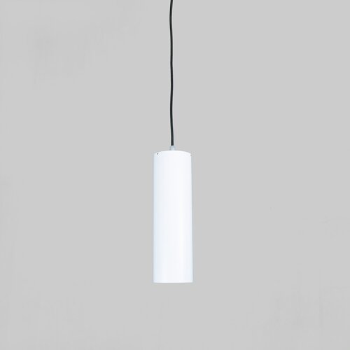 Светильник подвесной, потолочный, светодиодный, цилиндр белый, поворотный, LED