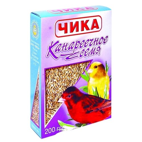 Чика корм Канареечное семя для птиц, 200 г, 8 уп.