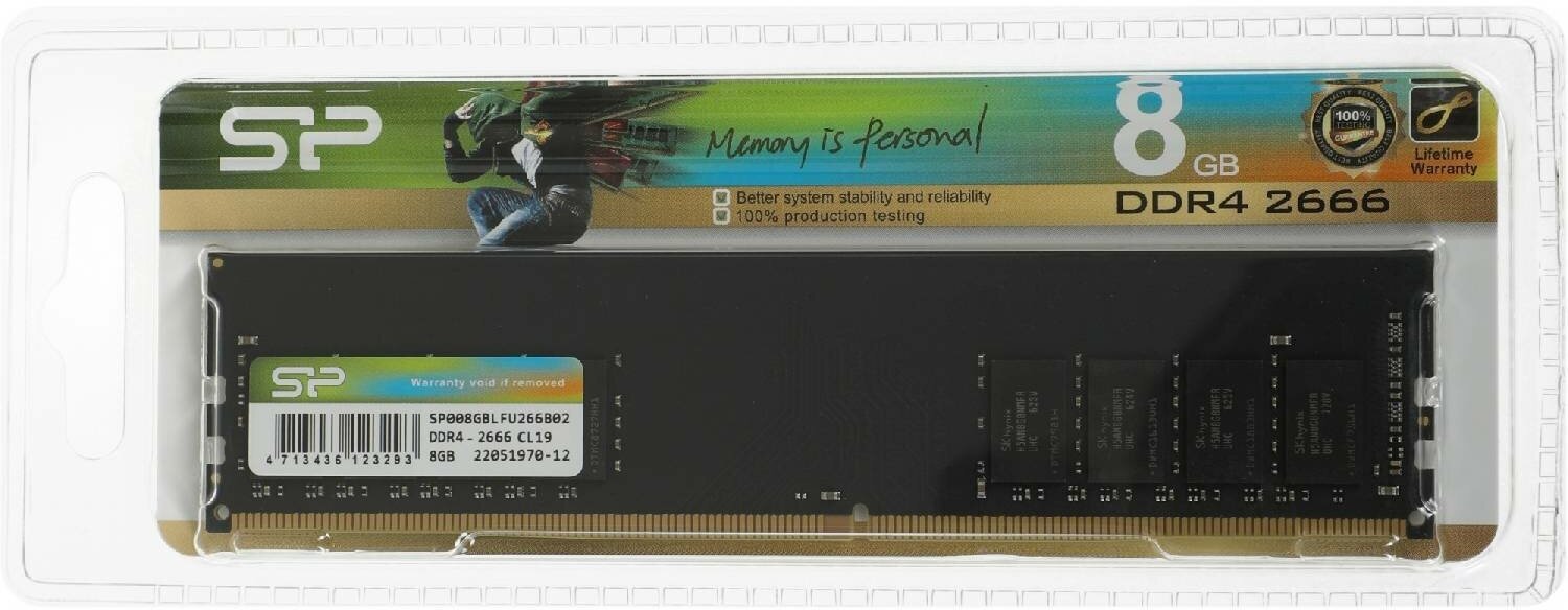 Silicon Power DDR4 SP008GBLFU266B02 8GB - фото №9