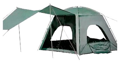 Палатка кемпинговая четырехместная LANYU LY-1908, серый