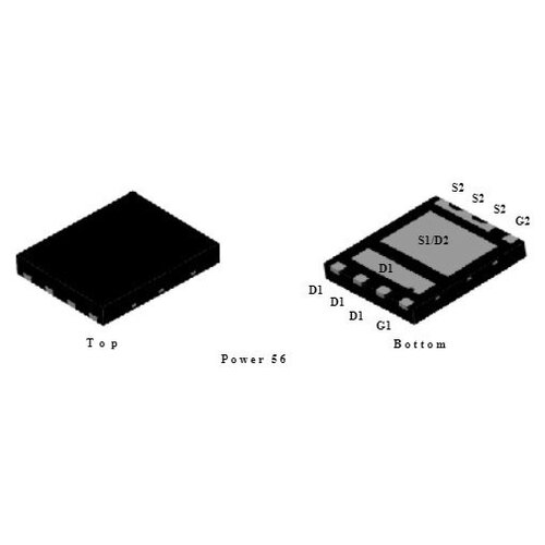 Микросхема FDMS7600AS N-Channel MOSFET 30V 30A POWER56