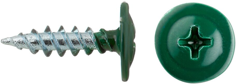 фото Саморезы клопы 16x4,2 мм Daxmer (200 шт.) зеленый RAL 6005