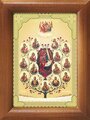 Древо Пресвятой Богородицы, икона в рамке 7,5*10 см