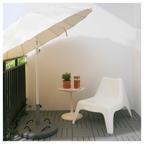 Зонт от солнца 200 см SAMSO наклонный/бежевый - фотография № 3