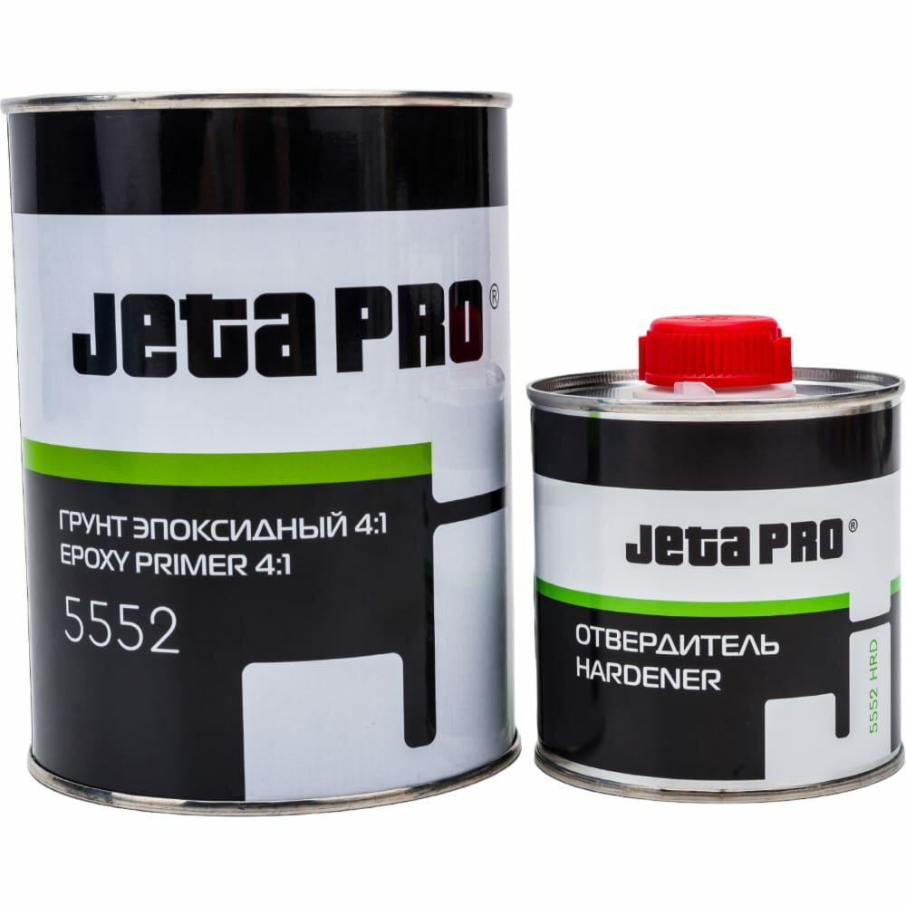 Грунтовка-изолятор эпоксидный 4+1 Серая (0,8 л.+0,2 л. отверд.) JETA PRO 5552