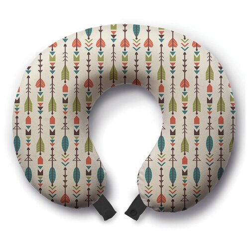 фото Подушка для шеи ambesonne война племен, белый