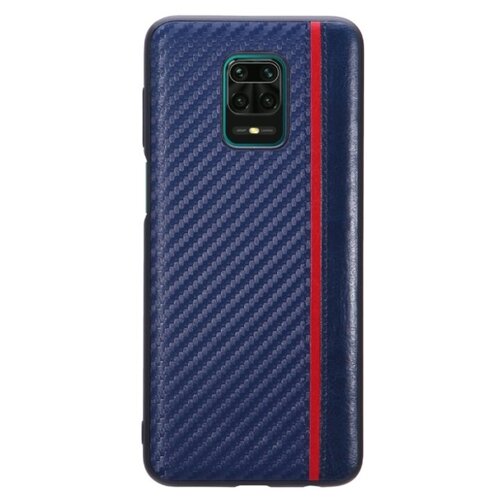 фото Накладка g-case carbon для xiaomi redmi note 9s / note 9 pro / note 9 pro max, темно-синяя