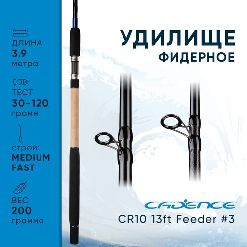 матчевое удилище cadence cr10 13ft match rod 3 Фидерное удилище Cadence CR10 13ft Feeder #3