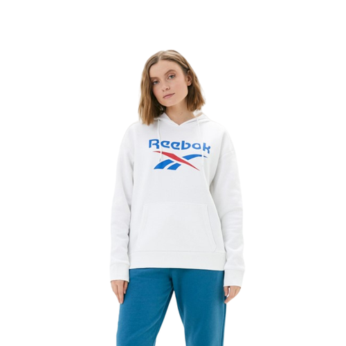 Толстовка Reebok RI BL FLEECE HOODIE, размер S, белый